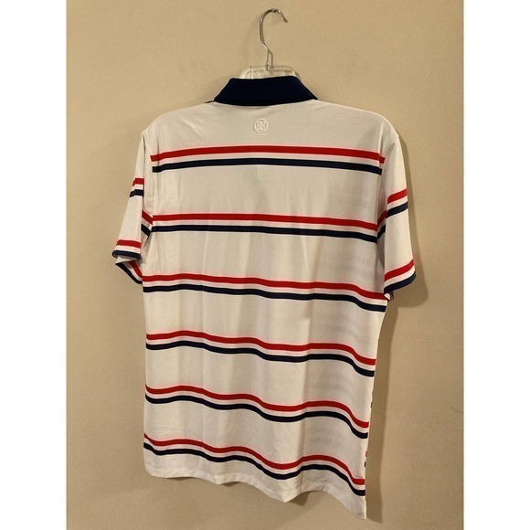Men’s G/Fore GFore Polo Golf Shirt XL Offset Stripe NWT - Picture 4 of 9
